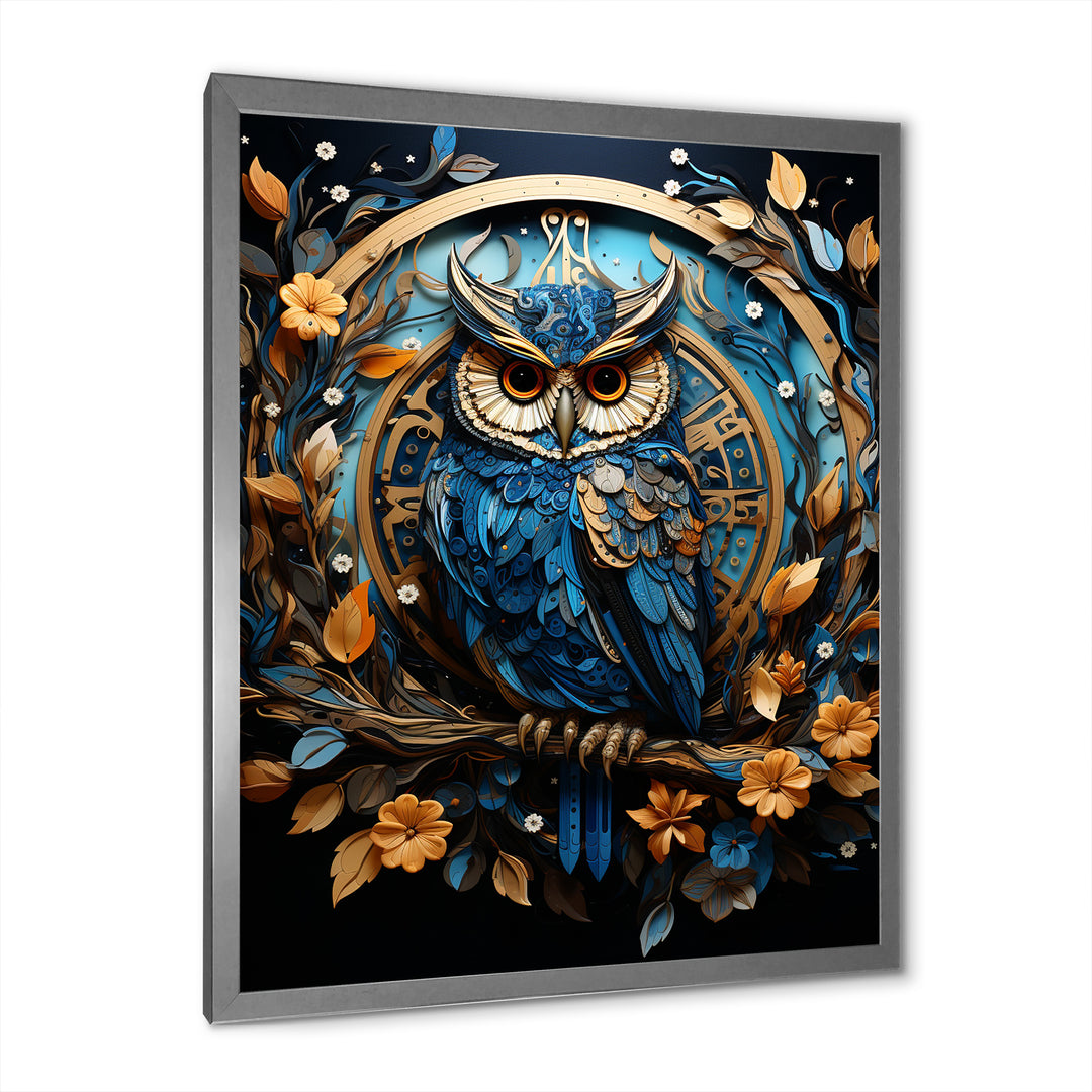 Fantasy Portrayal Of Enchanted Owl - Owl Canvas Wall Art