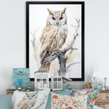 Wise And Watchful Majestic Owl - Owl Wall Art Prints