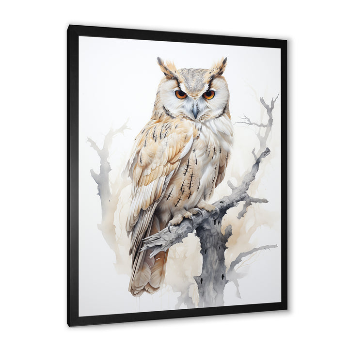 Wise And Watchful Majestic Owl - Owl Wall Art Prints