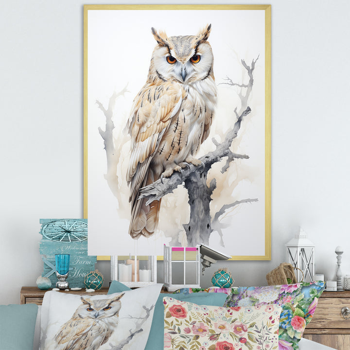 Wise And Watchful Majestic Owl - Owl Wall Art Prints