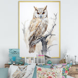 Wise And Watchful Majestic Owl - Owl Wall Art Prints