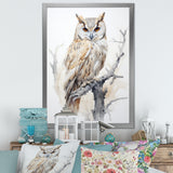 Wise And Watchful Majestic Owl - Owl Wall Art Prints