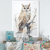 Wise And Watchful Majestic Owl - Owl Wall Art Prints