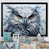 Owls Eyes Of Wisdom - Animals Canvas Wall Art