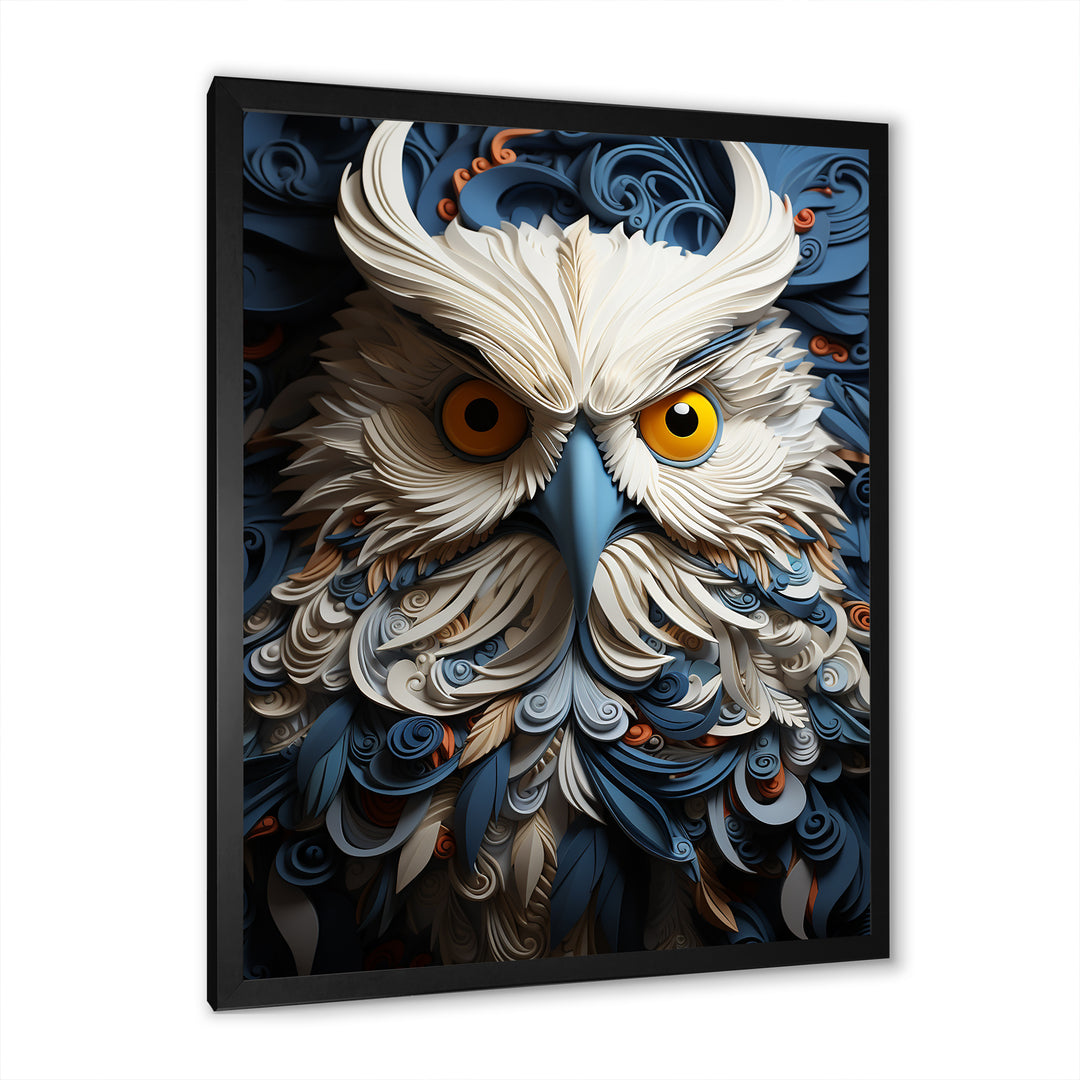 Owl Eyes In The Shadows - Owl Home Decor Art