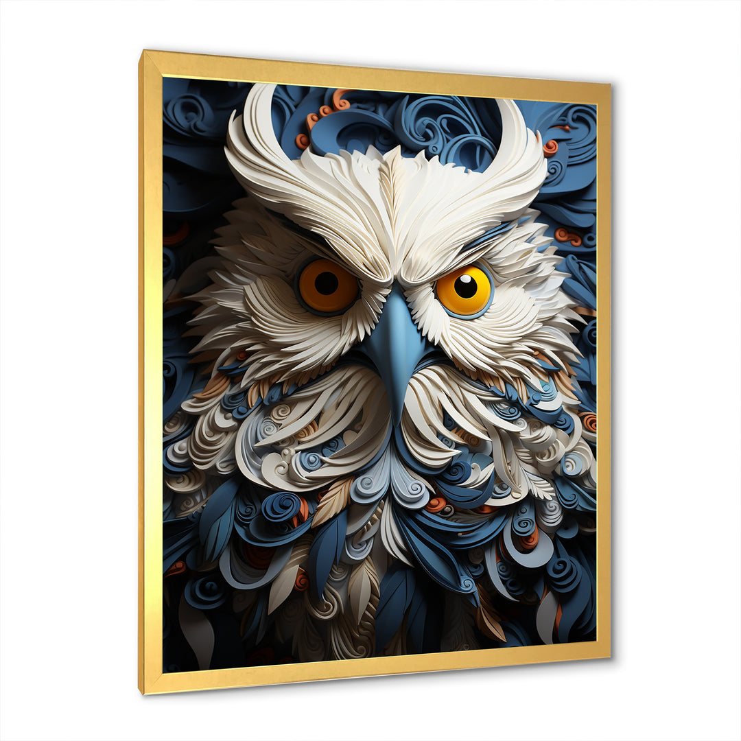 Owl Eyes In The Shadows - Owl Home Decor Art