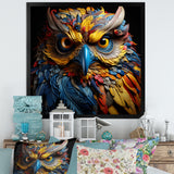 Pop Art Owl Eyes In The Shadows - Owl Bedroom Wall Art