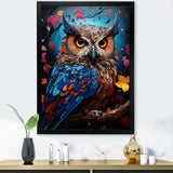 Pop Art Owl Wisdom Twilight - Owl Canvas Wall Art