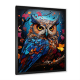 Pop Art Owl Wisdom Twilight - Owl Canvas Wall Art