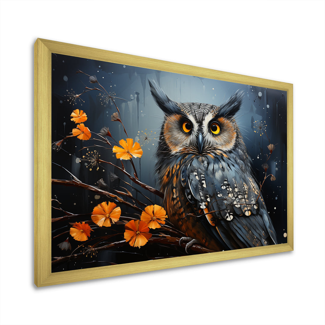 Owls Of The Silent Forest Nightfall - Owl Wall Art Prints