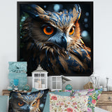 Surrealism Owl Night S Wisdom Keepers - Yellow Owl Wall Art