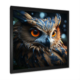 Surrealism Owl Night S Wisdom Keepers - Yellow Owl Wall Art