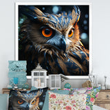 Surrealism Owl Night S Wisdom Keepers - Yellow Owl Wall Art