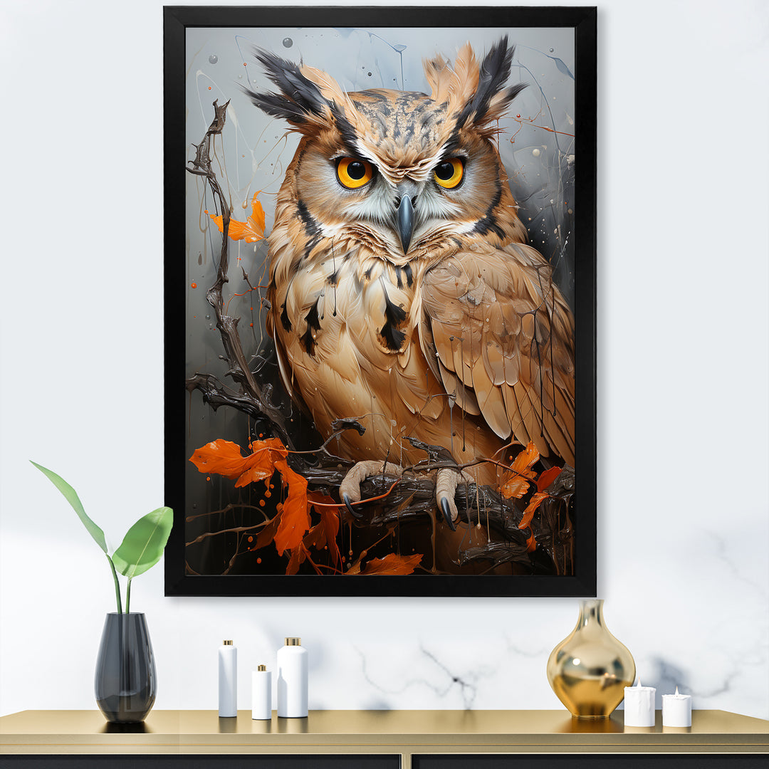 Owl S Symbolic Insight - Brown Owl Wall Art
