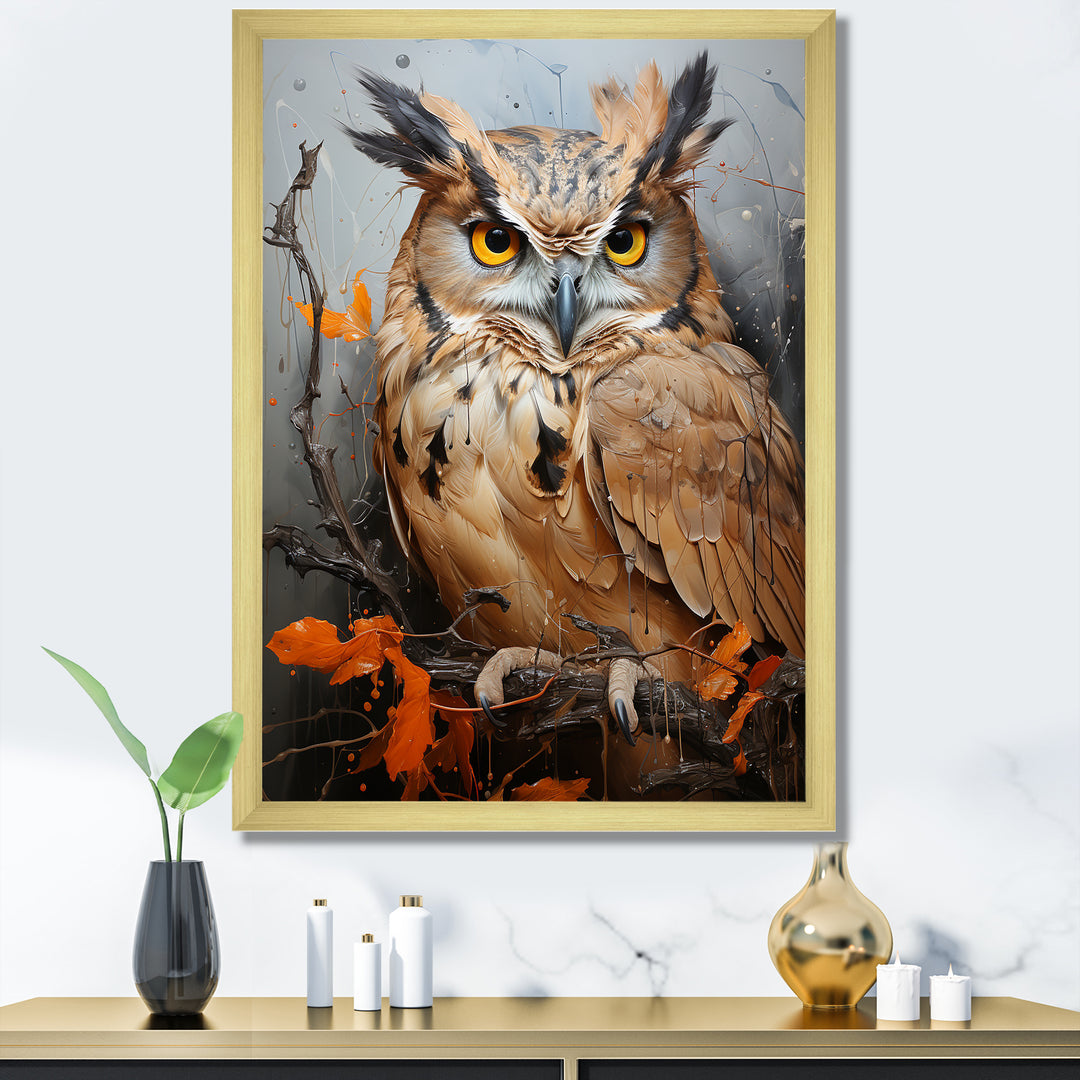 Owl S Symbolic Insight - Brown Owl Wall Art