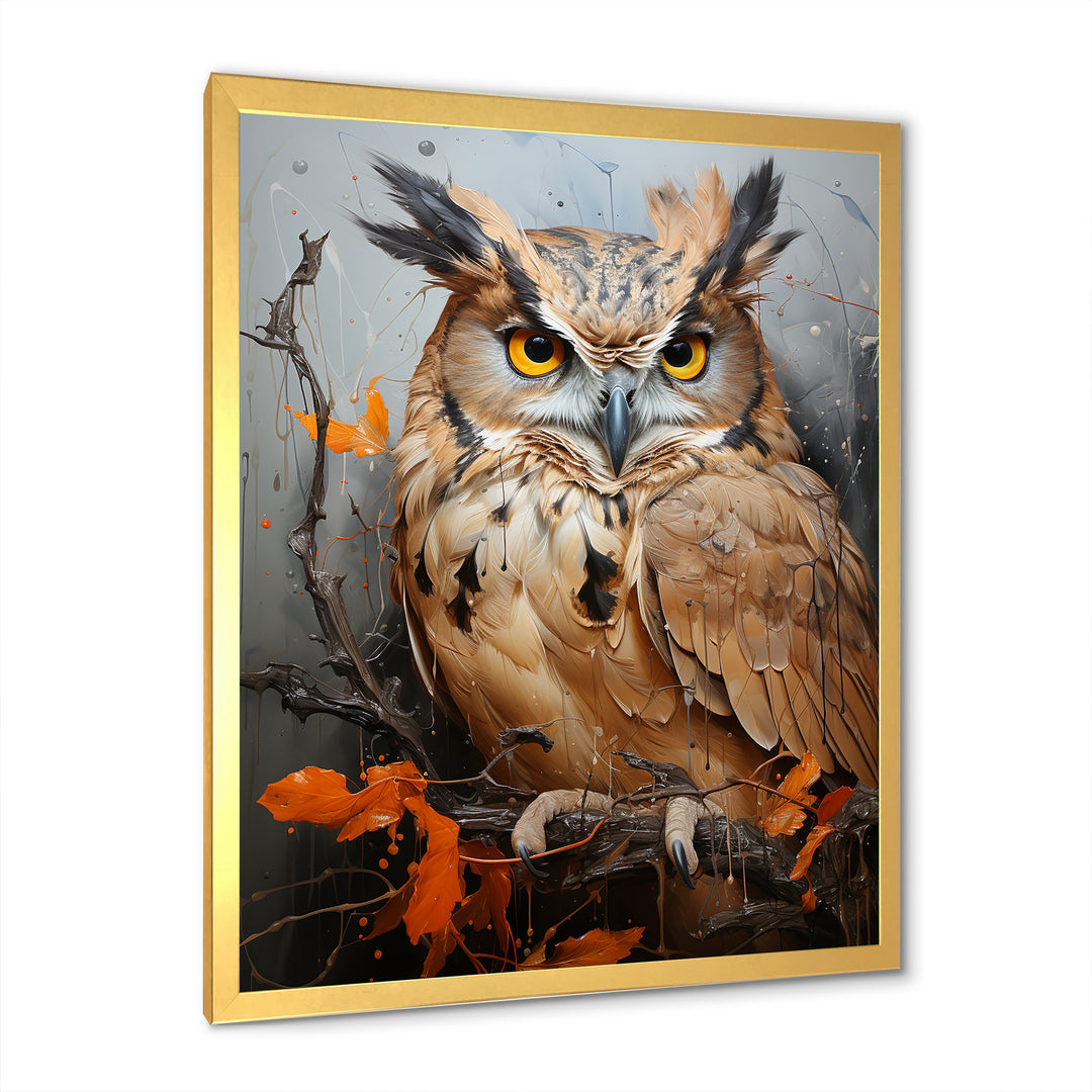 Owl S Symbolic Insight - Brown Owl Wall Art