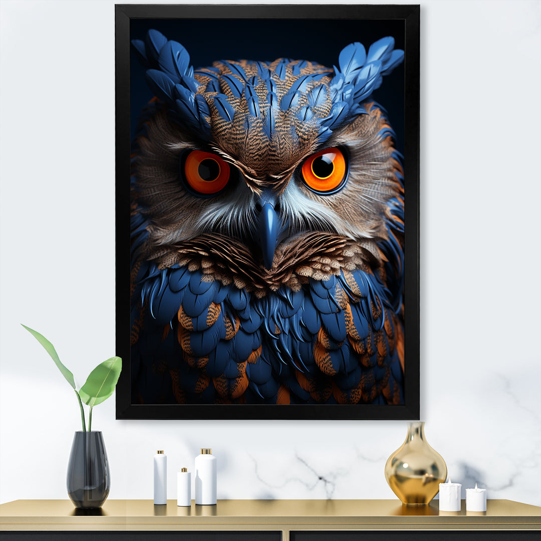 Whimsical Watcher - Owl Home Decor Art