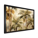 Palm Tree Desert Oasis III - Floral Canvas Wall Art