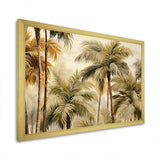 Palm Tree Desert Oasis III - Floral Canvas Wall Art