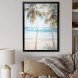 Pearl Desert Palms Oasis I - Floral Canvas Wall Art