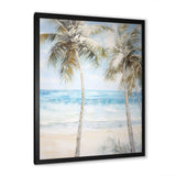 Pearl Desert Palms Oasis I - Floral Canvas Wall Art