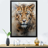 Graceful Tiger Fierce Portrait - Tiger Canvas Wall Art