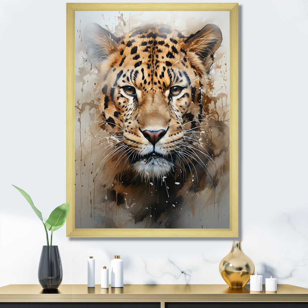 Graceful Tiger Fierce Portrait - Tiger Canvas Wall Art