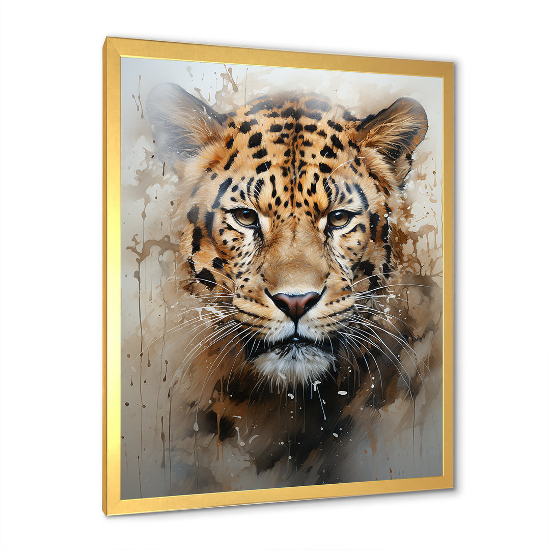 Graceful Tiger Fierce Portrait - Tiger Canvas Wall Art