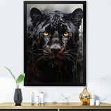 Sleek Panther Stalk - Panther Canvas Wall Art