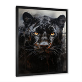 Sleek Panther Stalk - Panther Canvas Wall Art