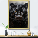Sleek Panther Stalk - Panther Canvas Wall Art