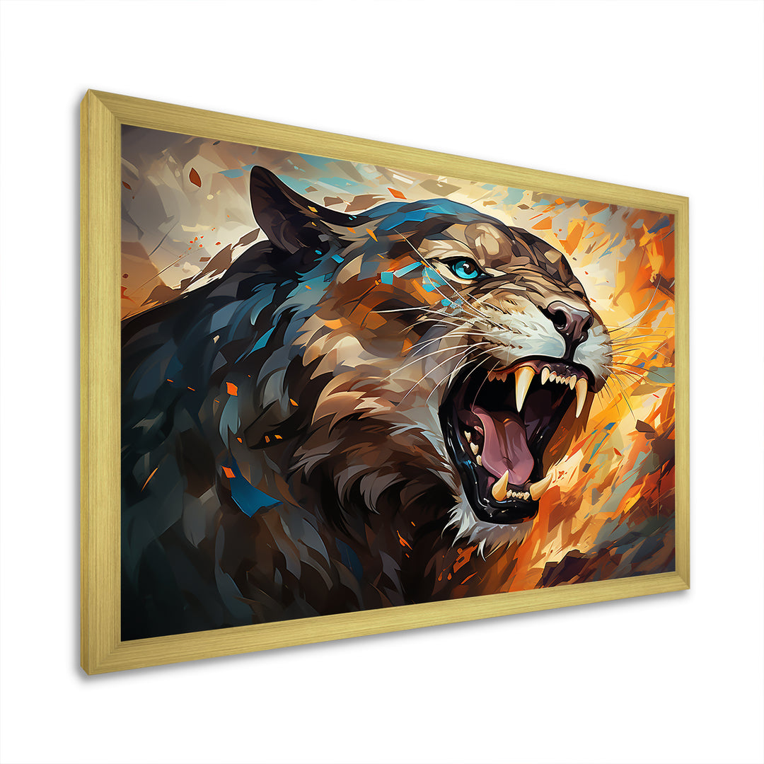 Majestic Panther Roar - Panther Wall Decor