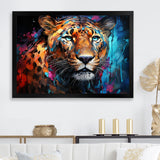 Pop Art Wild Elegance Tiger Harmony - Blue Tiger Wall Art