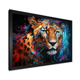 Pop Art Wild Elegance Tiger Harmony - Blue Tiger Wall Art