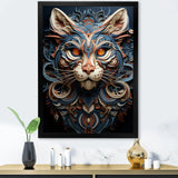 Abstract Panther Essence - Panther Framed Canvas Art
