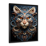 Abstract Panther Essence - Panther Framed Canvas Art