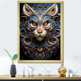 Abstract Panther Essence - Panther Framed Canvas Art