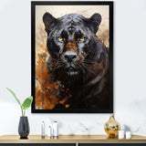 Classic Panther Graceful Night Hunter Portrait - Panther Canvas Wall Art