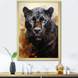 Classic Panther Graceful Night Hunter Portrait - Panther Canvas Wall Art
