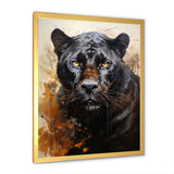Classic Panther Graceful Night Hunter Portrait - Panther Canvas Wall Art