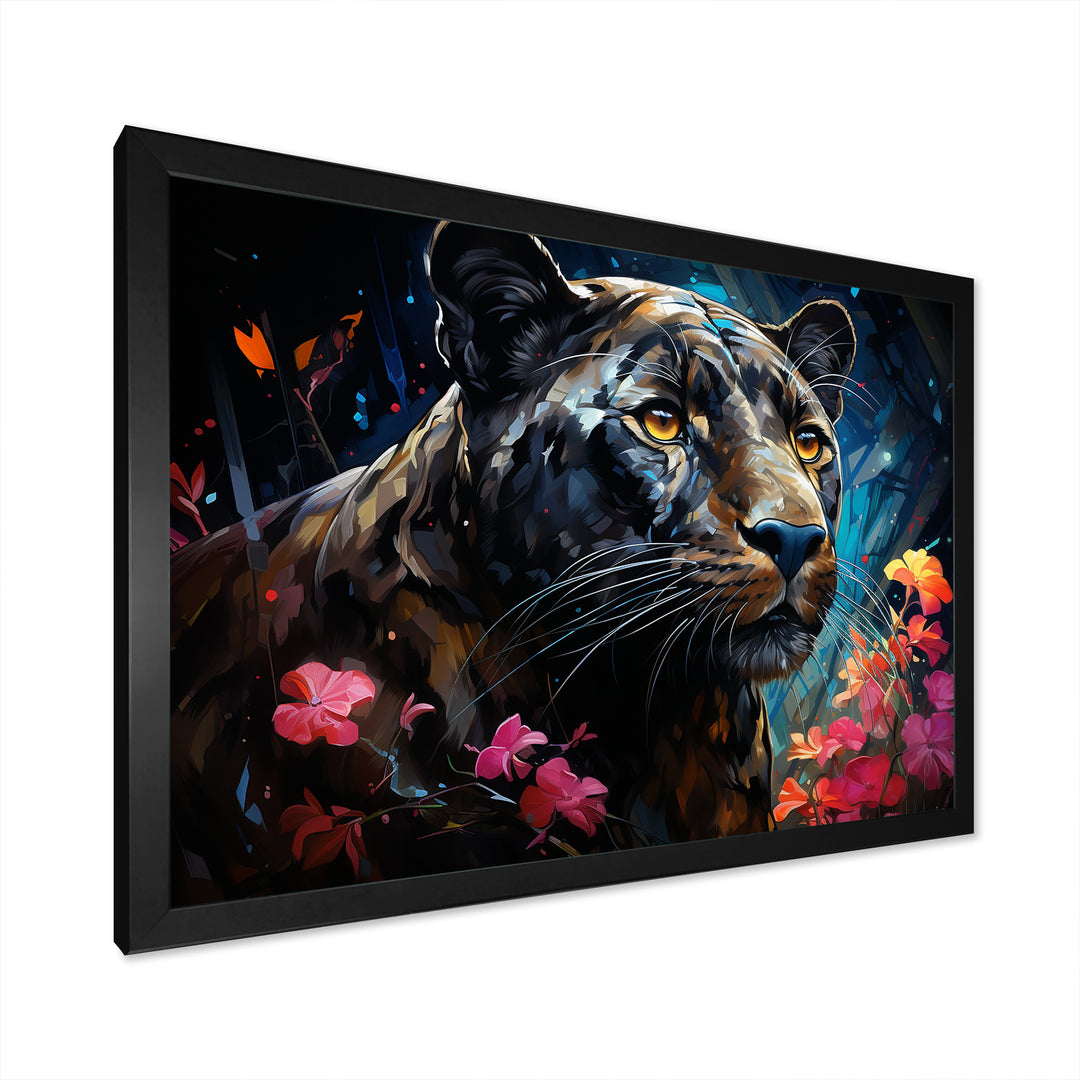Dreamy Panther Nocturne - Panther Wall Decor