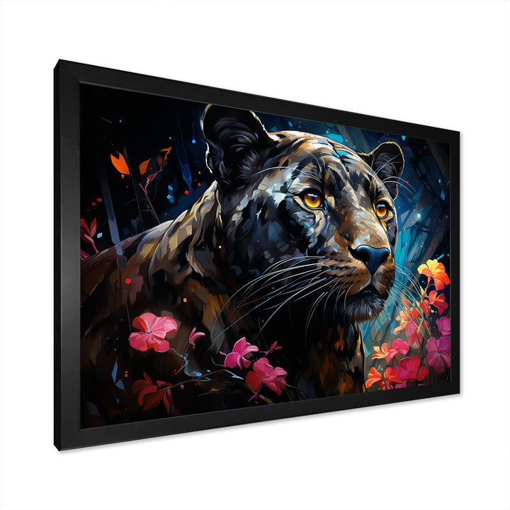 Dreamy Panther Nocturne - Panther Wall Decor