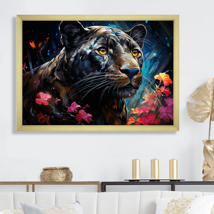 Dreamy Panther Nocturne - Panther Wall Decor