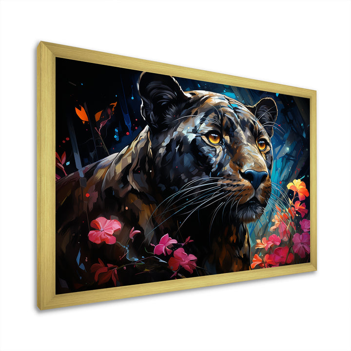 Dreamy Panther Nocturne - Panther Wall Decor