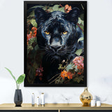 Enchanted Panther Jungle Realm - Animals Canvas Wall Art