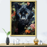 Enchanted Panther Jungle Realm - Animals Canvas Wall Art