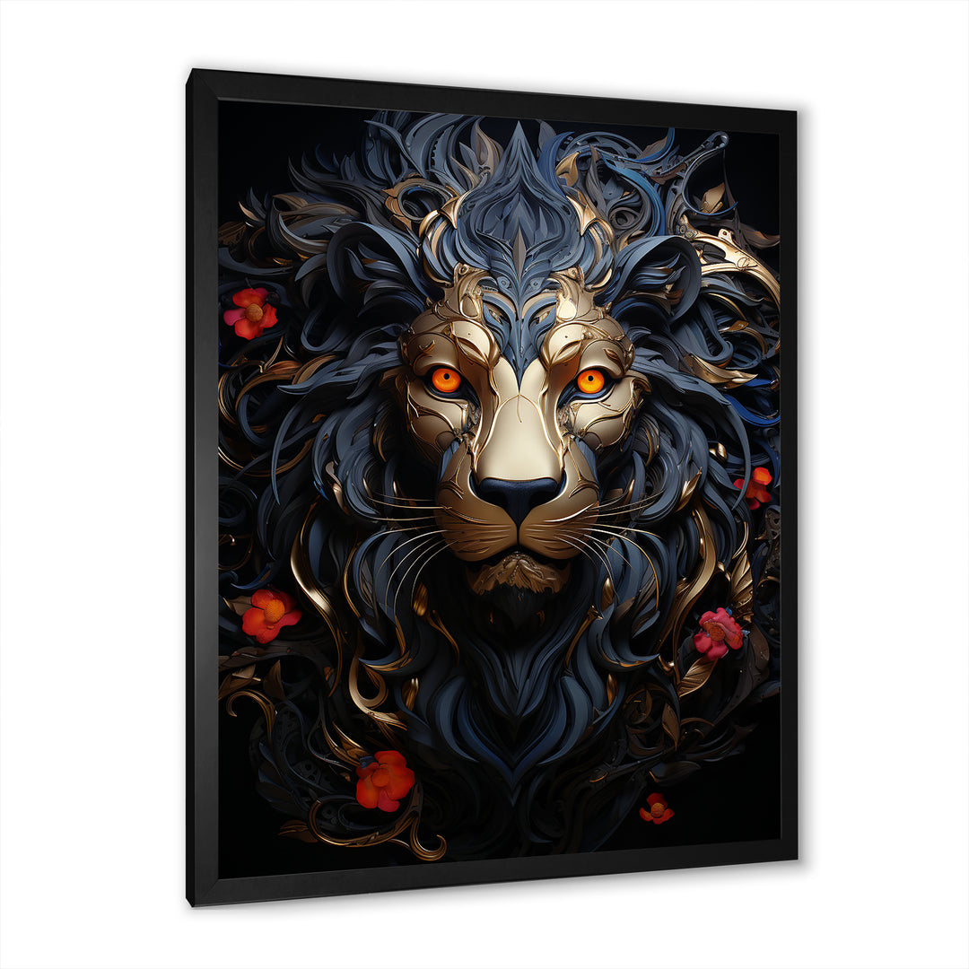 Golden Panther Majesty - Black Panther Wall Art