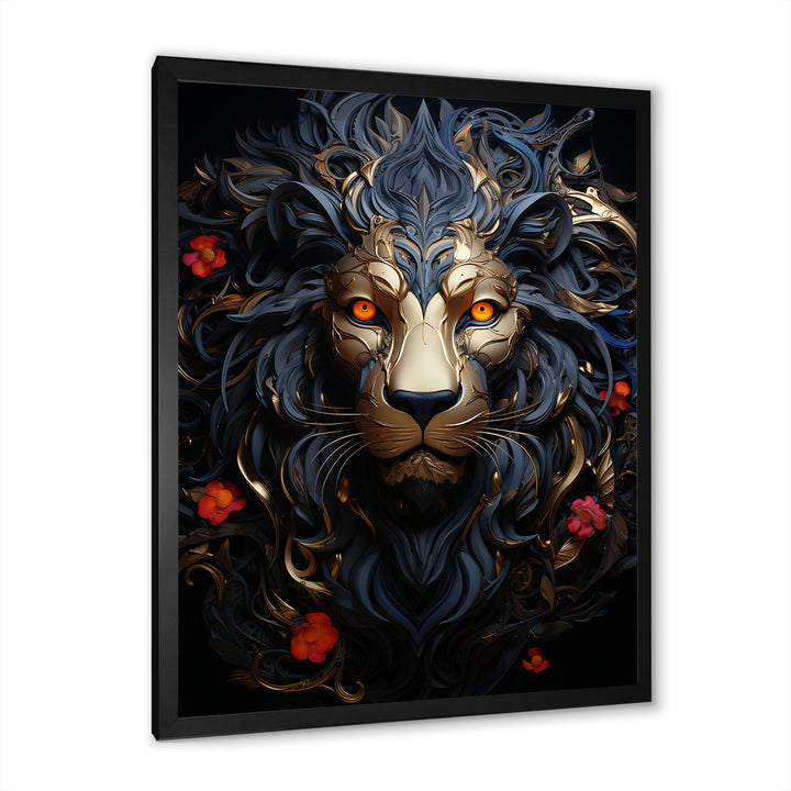 Golden Panther Majesty - Black Panther Wall Art