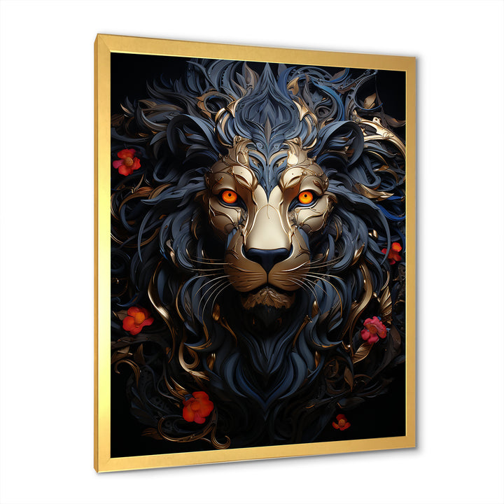 Golden Panther Majesty - Black Panther Wall Art