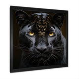 Monochrome Panther Vigil - Panther Bedroom Wall Art